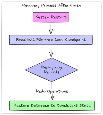 Write Ahead log during restart